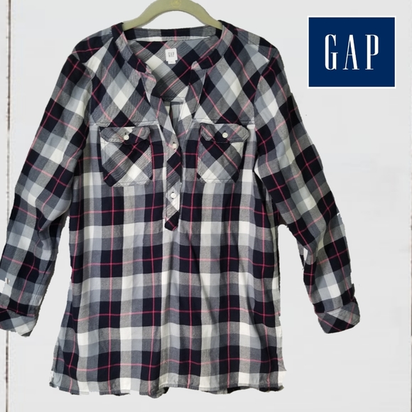 GAP Tops Gap Flannel Shirt Poshmark